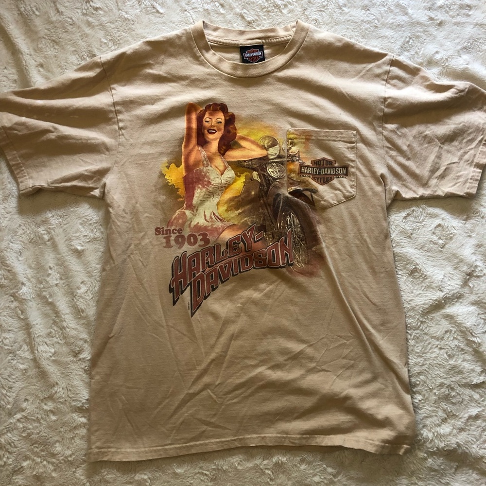 Harley Davidson Motorcycle T-Shirt - Tripp’s Amarillo TX - Large